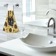 thumbnail image 7 of Wobogo Sunflower Cat Hand Towel Set of 2 Absorbent for Kitchen and Bathroom With Velcro Hanging Loop 18.2×14in, 7 of 7