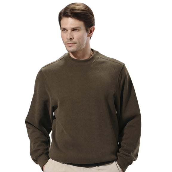 Monterey Club Men's Flatback Knit Crew Pullover #1731