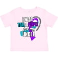 thumbnail image 3 of Inktastic Suicide Prevention I Wear Teal and Purple for My Uncle Boys or Girls Toddler T-Shirt, 3 of 5