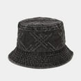 thumbnail image 6 of CoCopeaunts Cotton Bucket Hats for Women Distressed Little Hole Design Men Fisherman Hat Outdoor Sun Protection Basin Hat, 6 of 8