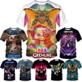 thumbnail image 2 of Camisetas con estampado 3D de Gremlins para hombre y mujer, ropa de calle Harajuku divertida y fresca, de película de comedia, a la moda, nueva, 2 of 5