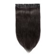 thumbnail image 2 of 100% Human Hair Clip In Hair Extensions 15 Colors Can Curly Dyed Washed 1 Piece/5 Clips Light Brown 18”-50g, 2 of 6
