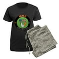 thumbnail image 5 of CafePress - Irish American Harp Women's Dark Pajamas - Women's Short Sleeve Print T-Shirt and Pants Dark Cotton Pajama Set, 5 of 7