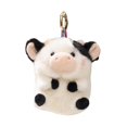 thumbnail image 3 of Abbracc Cartoon Animal Keychain Keyring Pendant Cute Stuffed Car Key Key Chain Bag dairy cow, 3 of 9