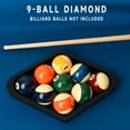 thumbnail image 5 of GSE Games & Sports Expert Solid Wood Billiard Pool Ball Rack. 9-Ball Diamond Billiard Ball Rack for 2-1/4" Pool Balls - Black, 5 of 8