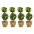 thumbnail image 1 of 4X ÁRboles de Plástico Artificial En Macetas Planta En Maceta Decoración Jardín Patio Dos Bolas, 1 of 5