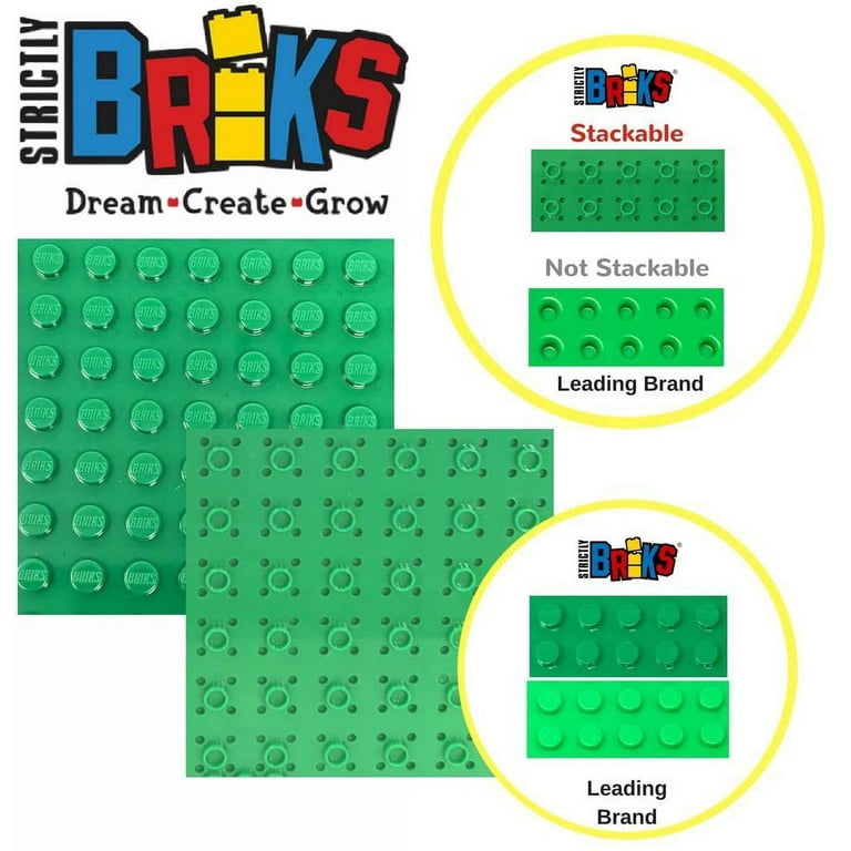 Lego 1 Lime Green 8x8 base plate platform 2.5 x 2.5 inch Friends