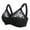 Black, variant on Women Ultra Thin Sheer Lace Wireless Bra No Underwire Breathable Mesh Push Up Adjustable Straps Transparent Lingeries Beige 38