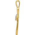 thumbnail image 2 of 10K Yellow Gold Diamond Cross W/Heart Pendant (Width 14.5) (Length 30.5) - Jbsp, 2 of 5