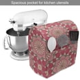 thumbnail image 2 of Pink Stand Mixer Cover, Art of Inspired Theme Ethnic Elements in Oriental Style Floral Composition, Kitchen Appliance Organizer Bag Cover with Pockets, 5 Quarts, Coral, by Ambesonne, 2 of 4