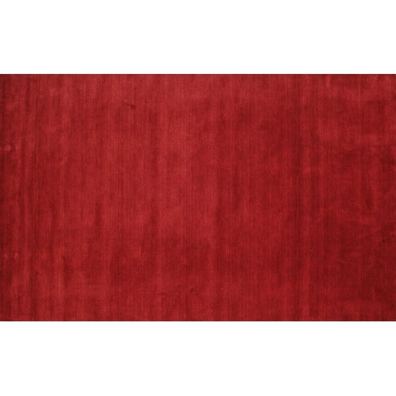 Ahgly Company Machine Washable Indoor Rectangle Contemporary Red Area Rugs, 5' x 8'