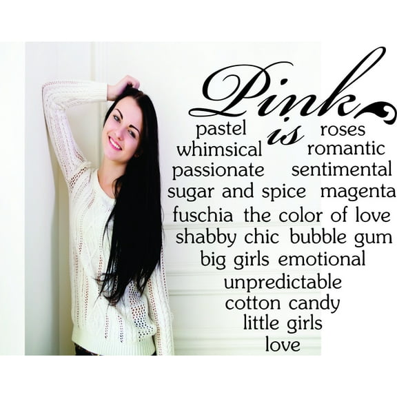 Living Room Art Is Pastel Roses Whimsical Romantic Passionate Sentimental Fuschia The Color Of Love Shabby Chic Bubble Gum Quote 20x30"