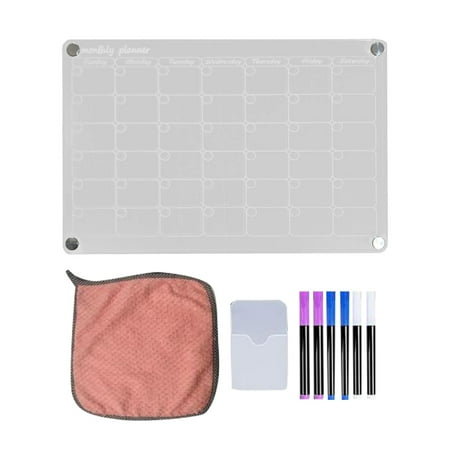 

Christmas Deal Acrylic Refrigerator Monthly And Weekly Calendar Reusable Calendar And Refrigerator Planning Board 6ml