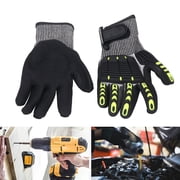 Safety Work Gloves, Oil & Water Resistant Unisex Lightweight Safety Gloves Touchscreen Compatibility Impact Resistant Mechanical Work Gloves for Farming, Gardening, Construction
