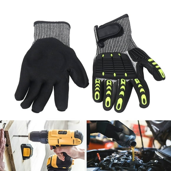 Safety Work Gloves, Oil & Water Resistant Unisex Lightweight Safety Gloves Touchscreen Compatibility Impact Resistant Mechanical Work Gloves for Farming, Gardening, Construction