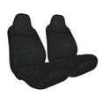 thumbnail image 2 of Naloa Black Glitter Car Seat Covers 2PCs Front Car Seat Covers Universal fit for Most Cars SUVs and Trucks - 2 PCS, 2 of 5