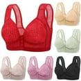 thumbnail image 4 of Fsqjgq Womens Underwear Sports Bras for Women High Support Adhesive Bras Front Closure Cotton Bras Comfort No Underwire Bra Plus Size Wireless Bra Nipple Covers Lightly Lined Bralette Bras Corsets, 4 of 5