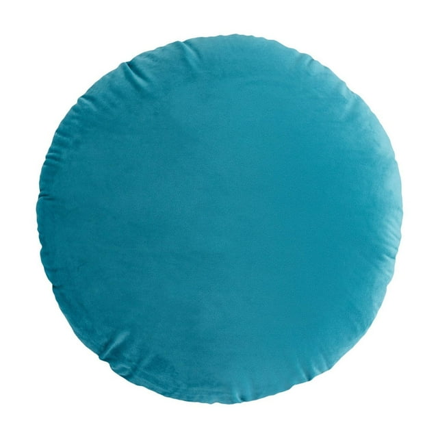 Housse de Coussin Ronde en Velours de Luxe 45cm avec Fermeture Éclair Cachée - Housse de Coussin Décorative pour Canapé/lit, Lavable en Machine Décoration Maison