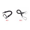 thumbnail image 4 of Fishing Retractable Lanyard Plastic Accessory Coiled Tether with Carabiner Fishing Safety Rope Tool Workhe, 4 of 6