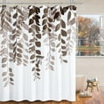 thumbnail image 5 of Brown Leaf Shower Curtain for Bathroom Botanical Eucalyptus Nature Eucalyptus Shower Curtain Set Floral Leaves Bathroom Decor Natural Bath Curtain 72x72, 5 of 6