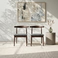 thumbnail image 4 of Ilios Innova | Paquete de 2 Sillas Nordico de Comedor, Estructura de Madera de Caucho Color Nogal, Asiento Tapizado en Gris, Estilo Mid Century Moderno, 4 of 9