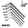 thumbnail image 1 of 6Pcs L Shape Square Head Wrench Square Key 4 Point Wrench Screwdriver Set 3-8Mm, 1 of 9