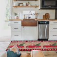 thumbnail image 4 of Christmas Winter Kitchen Rugs and Mats Set of 2 New Year Abstract Snowflake Elk Blue Xmas Kitchen Mat,Non-Slip Area Runner Rug,Washable Floor Mat for Home Dining Room Office 16x24in+16x47in, 4 of 6