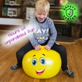New Bounce Smiley Face Hopper Ball for Children Bouncy Jumping Toy for Toddlers with Handles