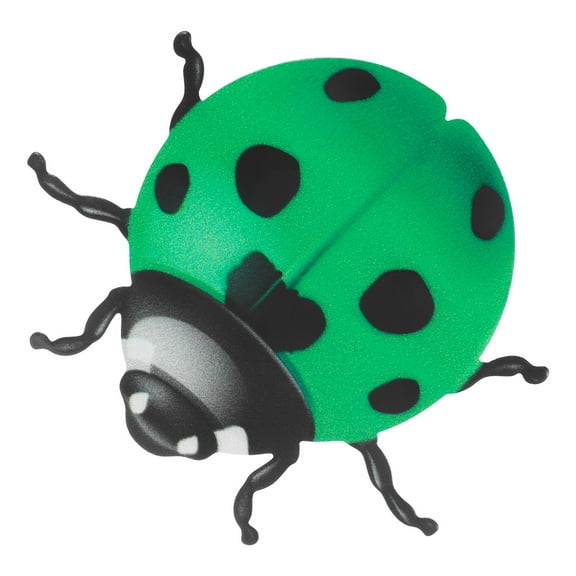 Iron Beetle and Ladybug Shaped Metal Wall Decor Green Outdoor Garden Fence Ornament Home Art Sculpture