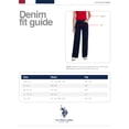 thumbnail image 6 of U.S. Polo Assn. Women's High Rise Relaxed Knit Denim Wide Leg Jeans, 6 of 6