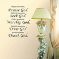 thumbnail image 3 of Wall Vinyl Decal Quote Sign Christian Praise God Diy Art Sticker Home Wall Decor, 3 of 5