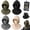 4pcs-thin, variant on One Piece Flannel Warm Mask Hat Ski Winter Balaclava Hooded Face Covering 3-in-1 Windproof Single Double Layer Fleece Lined with Adjustable Drawstring for Hiking Cycling