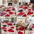 thumbnail image 5 of Large Area Rugs for Living Room Bedroom, Romantic Love 8'x10' Rug Washable Carpet Runner Indoor Outdoor, Valentine's Day Stars Heart Cartoons Beige Non Slip Floor Mats Rug for Kitchen, Patio, 5 of 8