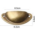 thumbnail image 2 of 10PCS Rétro Poignée de Porte, Armoire de Tiroir de Cuisine en Métal Poignées Poignées Handware, Cuivre Coquille Tasse Poignées en Laiton Coquille Poignées de Traction, 2 of 5