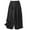 Black, variant on Sexlip Womens Pants Ruffle Hem Wide Leg Elastic High Waist Casual Loose Fit Baggy Lounge Pants with Pockets White XXL