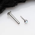 thumbnail image 3 of Basic Gem Ball Top Threadless Push-In Steel Labret, 3 of 4
