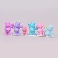 thumbnail image 3 of 12pcs Colorful Animal Bear Character Toy Plastic Miniature Toy Set Cake Toppers Car Decorations, 3 of 5