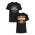 thumbnail image 2 of Humor Men's & Big Men's So Over It and I'm Bored Graphic T-Shirts with Short Sleeves, 2-Pack, Sizes S-3XL, 2 of 6