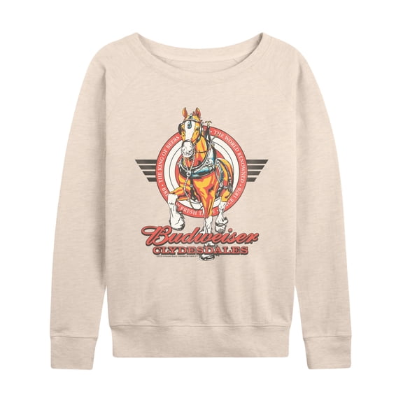 Budweiser - Budweiser Clydesdales - Women's French Terry Long Sleeve Pullover
