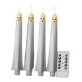 thumbnail image 3 of Velas cónicas sin llama, velas LED decorativas para ventanas, candelabros LED de 27 cm (10,63 pulgadas) con 4 piezas, 3 of 9