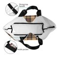 thumbnail image 4 of Fotbe khaki coffee plaid Bolsa Tote Estética de Lona con Estampado para Mujer - Bolsa Reutilizable de Hombro Casual para Vacaciones, Compras, Trabajo y Gimnasio, 4 of 8