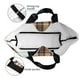 thumbnail image 4 of Balery khaki coffee plaid Bolsa Tote Estilo Estético con Cremalleras, Bolsa de Hombro, Bolsa de Compras Grande y Plegable, 4 of 8