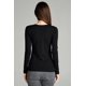 thumbnail image 3 of Camiseta de manga larga con cuello en V de talla grande y junior para mujer Namotu CZMR-ST263-2, 3 of 5