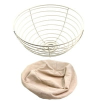 Himition Bakery Round Bread Banneton Basket with Liner Proofing Basket Sourdough Bread Making Kit for Home Bakery