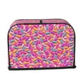 thumbnail image 2 of Kdxio Colorful Donuts 1 Print Toaster Cover Bread Machine Cover Fits for Most Standard 2 Slice Toasters,Keep Toaster Free From Dust And Fingerprint Oven Dustproof Cover, 2 of 7