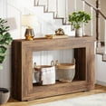 Tribesigns 47" Farmhouse Console Table, Wood Sofa Table with Storage for Living Room, Hallway ...