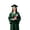 Dark Green, variant on Graduation Gown Cap Tassel Set Unisex Matte Graduation Gown for High School Black L/51