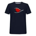 thumbnail image 5 of Tops para hombre, blusas y camisas de manga corta con cuello redondo para hombre, camiseta deportiva informal con estampado de corazones a la moda para hombre, blusa de poliéster de manga corta con cu, 5 of 5