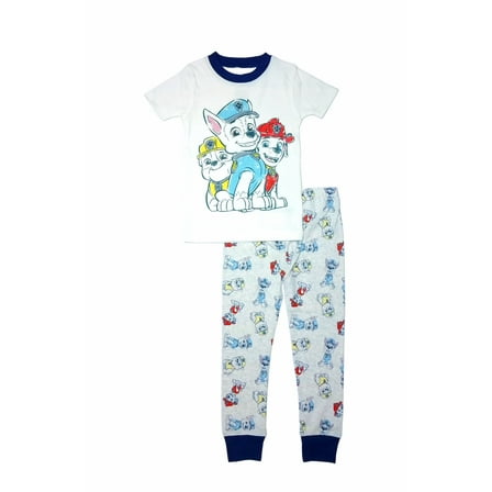 Paw Patrol Toddler Boy's Marshall, Chase and Rubble Short-Sleeved Pajama Set, Size 5T