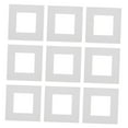 thumbnail image 5 of KAKOWELY Picture Mats for Frames 10Pcs White Square for Artworks and Photos, 5 of 8